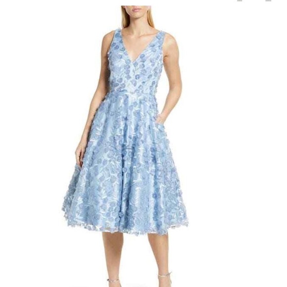 Eliza J
V Neck Fit and Flare Dress - Picture 1 of 7